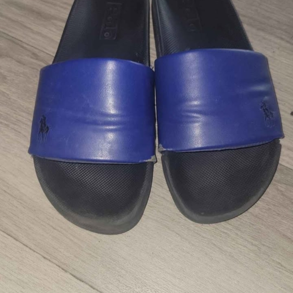 Polo by Ralph Lauren Blue and Black Sandals